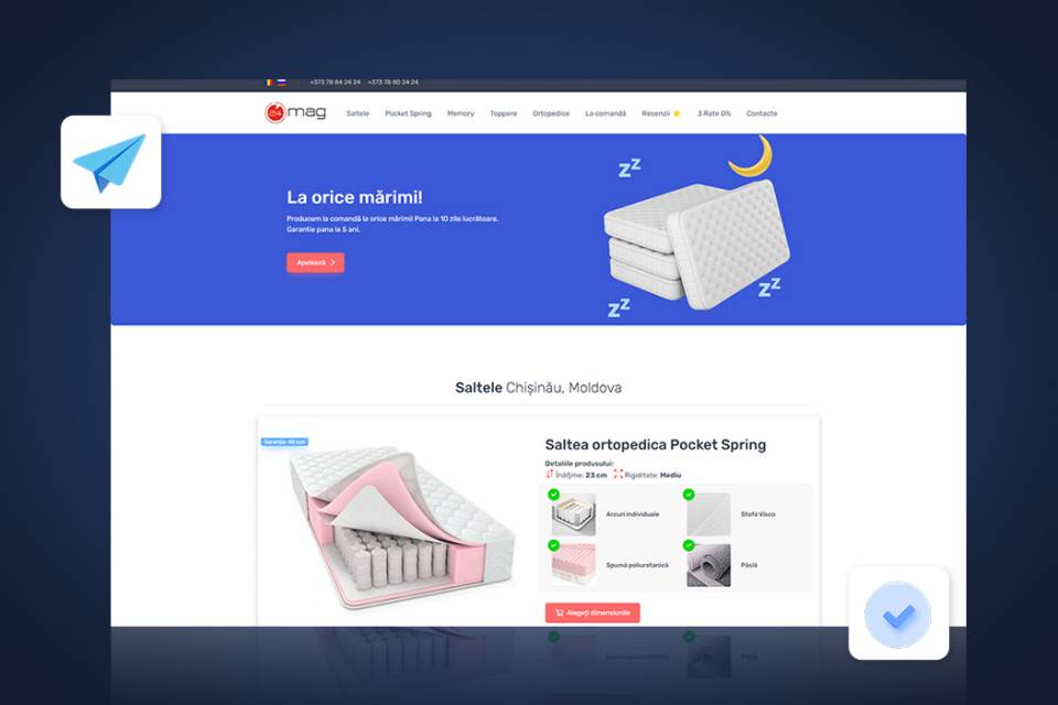 Creare și dezvoltare de design profesional de site-uri web și aplicații mobile.