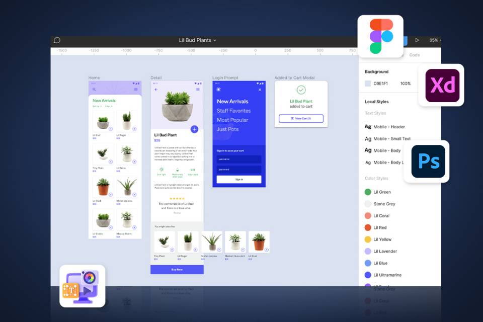 Creare și dezvoltare de design profesional de site-uri web și aplicații mobile.